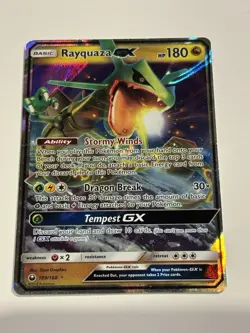 Rayquaza GX 109/168 SM Celestial Storm Holo Ultra Rare 180 HP English 2018 - Image 1