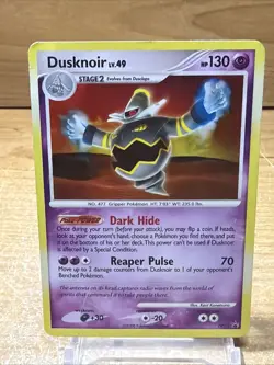 Pokemon TCG - Dusknoir DP33 Holo Rare - 2008 D&P Promos - HP - Image 1