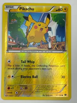 Pikachu 20/108 NM/M C Roaring Skies Pokemon Reverse Holo - Image 1