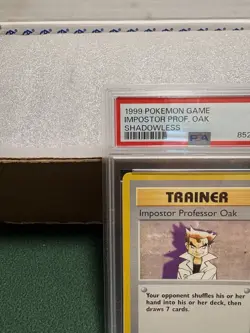 Pokemon TCG:Impostor Professor Oak 1999 Base Set #73/102 Shadowless, PSA 9 MINT. - Image 2