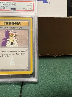 Pokemon TCG:Impostor Professor Oak 1999 Base Set #73/102 Shadowless, PSA 9 MINT. - Image 4