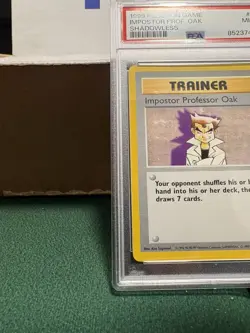Pokemon TCG:Impostor Professor Oak 1999 Base Set #73/102 Shadowless, PSA 9 MINT. - Image 5