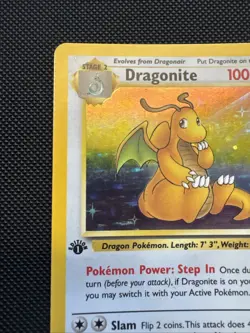 Pokemon Dragonite 4/62 Holo Fossil 1st Edition - Image 4