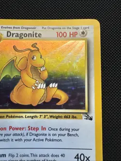 Pokemon Dragonite 4/62 Holo Fossil 1st Edition - Image 5