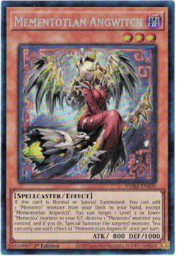 Yu-Gi-Oh! Mementotlan Angwitch (NM) Collector's Rare VASM-EN005 1st Edition - Image 1