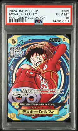 PSA 10 2024 ONE PIECE JAPANESE PREMIUM COLLECTION OP DAY'24 #109 MONKEY D. LUFFY - Image 1