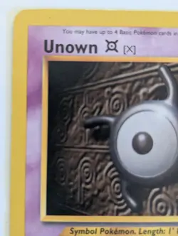 Minor Flaws Unown X 30/105 50 HP '02 Neo Destiny Non Holo Rare Pokemon Game Card - Image 3