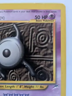 Minor Flaws Unown X 30/105 50 HP '02 Neo Destiny Non Holo Rare Pokemon Game Card - Image 4
