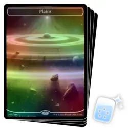 FOIL PLAINS (240) (FULL ART) X4 Unfinity Magic MTG MINT CARD - Image 1