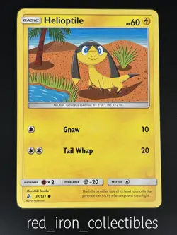 Helioptile 37/131 Common Forbidden Light Sun & Moon Pokemon Card 2018 - Image 1
