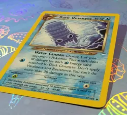Dark Omanyte 37/105 Neo Destiny Pokemon Card LP - Image 3