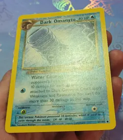 Dark Omanyte 37/105 Neo Destiny Pokemon Card LP - Image 4