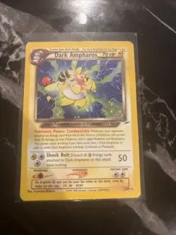 Dark Ampharos 1/105 Neo Destiny 2000 Holo Rare WOTC Pokemon Card Mp - Image 1