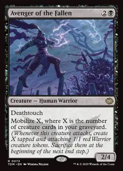 73 - Avenger of the Fallen - Tarkir: Dragonstorm - Normal - Rare - Magic: The Ga - Image 1