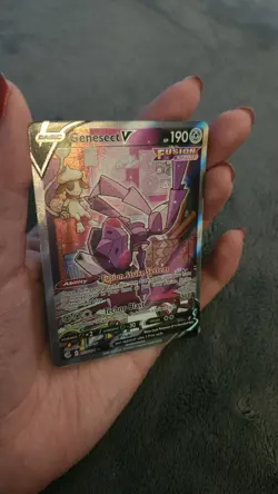 Pokemon TCG Genesect V 255/264 Fusion Strike Ultra Rare Holo Full Art - Image 2