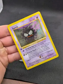 Pokemon Gastly Base Set Shadowless 1st Edition Common 50/102 WOTC LP EXCELLENT - Image 2