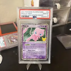 2021 Pokemon Celebrations Classic Collection Mew ex Holo 88/92 PSA 10 - Image 1