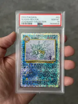 Pokemon Seadra 63/110 Reverse Holo Legendary Collection PSA 10 - Image 3