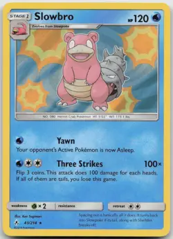 Slowbro 43/214 Holo Rare Unbroken Bonds Pokemon TCG NM - Image 1