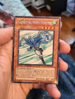 Yugioh Elemental Hero Stratos DT03-EN058 Duel Terminal Parallel Rare - Image 1