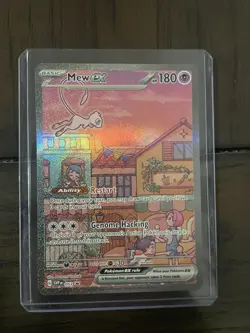 Mew EX 053 BLACK STAR PROMO SV 151 UPC HOLO NM Pokemon Card - Image 1
