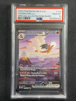 Pokemon Card PSA 10 GEM MT Charizard Ex 151 SIR 2023 S&V Ultra Rare 199/165 - Image 1