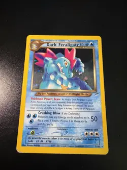 Dark Feraligatr 5/105 Holo Rare – Neo Destiny 2000 Pokemon Card WOTC Vint - Image 1