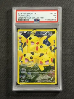 Pokemon Cards PSA 7 NM Pikachu Generations Radiant Collection FA XY RC29/RC32 - Image 1
