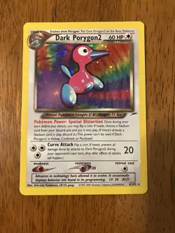Dark Porygon2 Holo Rare 8/105 Neo Destiny English Pokemon TCG Card - Image 1