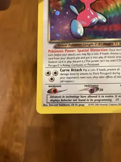 Dark Porygon2 Holo Rare 8/105 Neo Destiny English Pokemon TCG Card - Image 5