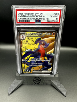 PSA 10 Cynthia's Garchomp EX 204 Premium Collection Pokemon Card - Image 1
