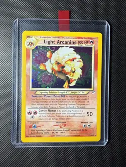 NM Light Arcanine 12/105 Neo Destiny Holo Rare Pokemon Card - Image 1