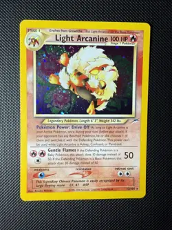 NM Light Arcanine 12/105 Neo Destiny Holo Rare Pokemon Card - Image 2