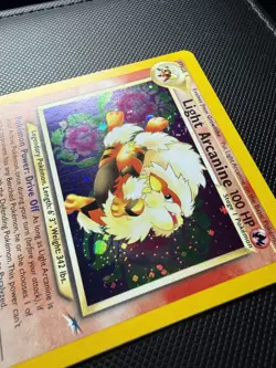 NM Light Arcanine 12/105 Neo Destiny Holo Rare Pokemon Card - Image 4