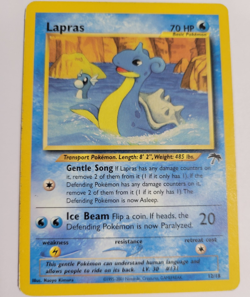 Pokemon TCG Lapras 12/18 Southern Islands Promo Regular EN Basic 70HP 2001 - Image 1