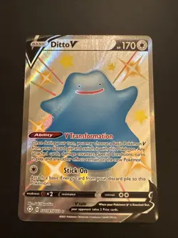 Ditto v Shiny Holo Rare Shining Fates Vault SV118/SV122 Near Mint Pokemon Tcg - Image 1