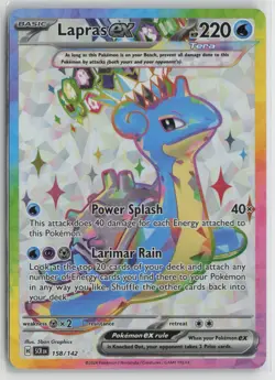 Lapras ex 158/142 Ultra Rare Stellar Crown Pokemon NM - Image 1