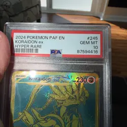 2024 POKEMON PAF EN KORAIDON EX HYPER RARE #245 PSA 10 - Image 4