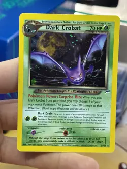 Dark Crobat 2/105 Neo Destiny 2000 Holo Rare WOTC Pokemon Card TCG - Image 3