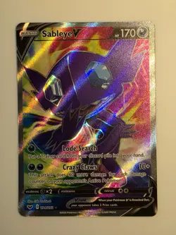 Sableye V 194/202 Ultra Rare Sword & Shield Pokemon Near Mint - Image 1