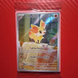 Pokemon TCG Chaos Rising Black Star Promo Fennekin MEP EN 080 sealed Promo - Image 1