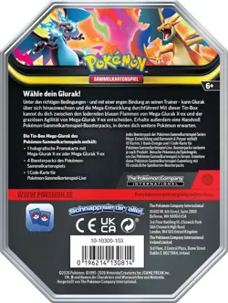 Pokemon Mega Glurak Y Tin Box, PKM Tin 127, TCG Booster Promo - Image 2