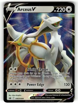 Arceus V SWSH306 Promo Sword & Shield Promo Pokemon Moderately Played - Image 1