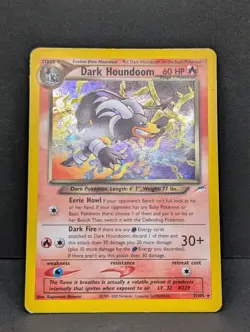 Dark Houndoom 7/105 Neo Destiny Holo Rare Vintage Pokemon TCG MP+ - Image 3