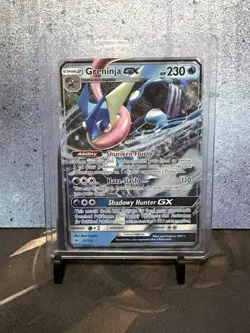 Pokemon TCG Greninja GX Ultra Rare Holo SM-Forbidden Light 24/131 - Image 1