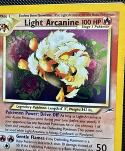 Light Arcanine 12/105 Pokemon TCG Neo Destiny Holo Wizards Of The Coast HP - Image 3