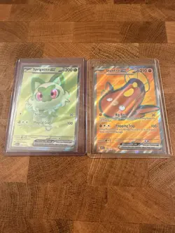 Sprigatito ex 251/217 - Stunfisk ex 252/217 - Ultra Rare Ascended Heroes Pokemon - Image 3