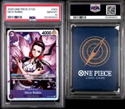 2025 One Piece ST26 Nico Robin ST26-003 PURPLE/BLACK PSA 10 - Image 3