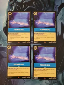 Disney Lorcana TCG the First Chapter Fishbone Quill Card 168/204 Regular (4) - Image 1