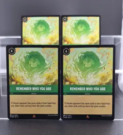 Disney Lorcana Remember Who You Are 97/204 Shimmering Skies Rare 4 Cards Set - Image 1